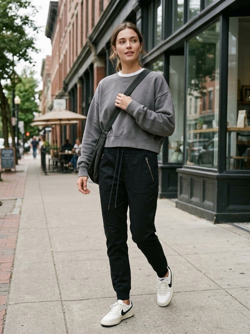 NWT Level 99 x Anthropologie Dress Leisure Black Jogger Pants Medium